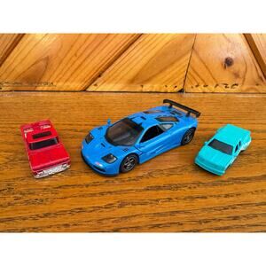 Hot Wheels & Kinsmart Diecast Car Lot McLaren F1 GTR Chevy Truck 3pc